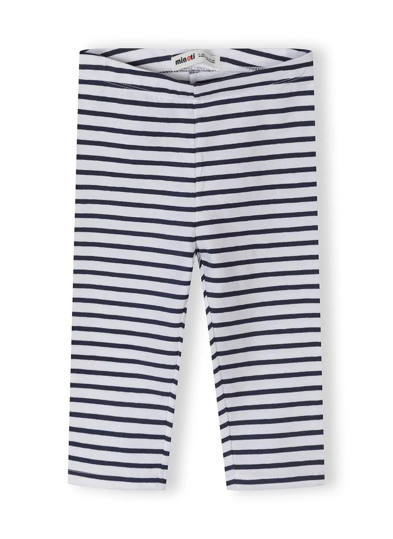 مينوتي Girls 3-pack slim capri leggings red pink and white 1-7 years